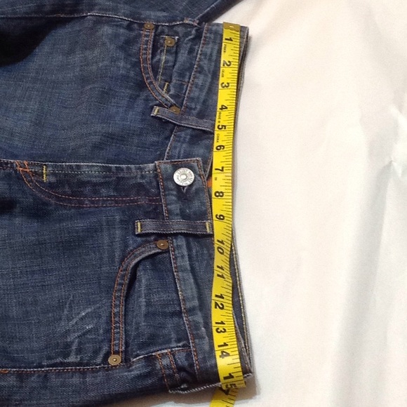 🦋 7FAM boot cut jeans size 26x33 1/2 - Picture 6 of 6